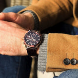 Hugo Boss Rafale Chronograph Brown Dial Brown Leather Strap Watch For Men - 1513392 Buy Now By Hugo Boss