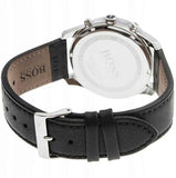 Hugo Boss Time One Chronograph Black Dial Black Leather Strap Watch for Men - 1513430 Buy Now By Hugo Boss