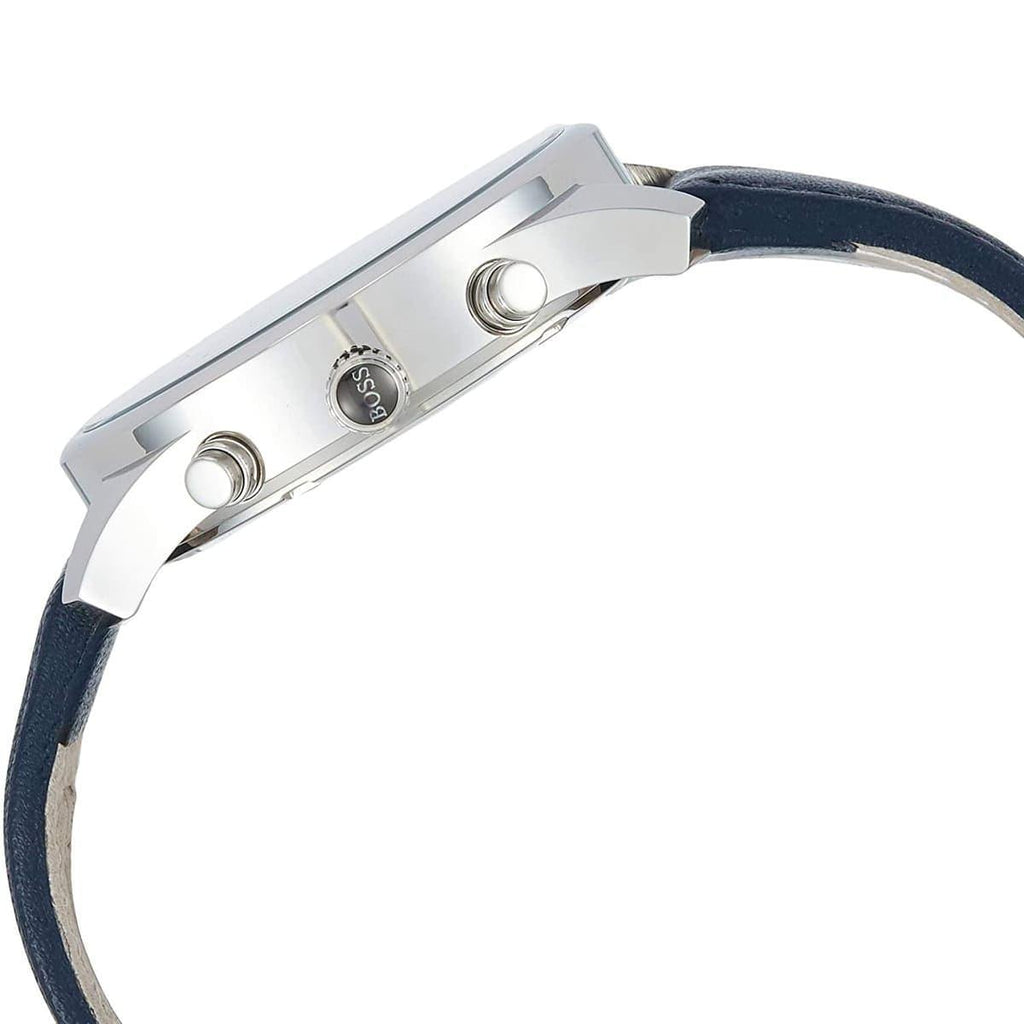 Hugo Boss Time One Blue Dial Black Leather Strap Watch for Men - 1513431 Buy Now By Hugo Boss