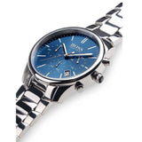 Hugo Boss Commander Blue Dial Silver Steel Strap Watch for Men - 1513434 Buy Now By Hugo Boss
