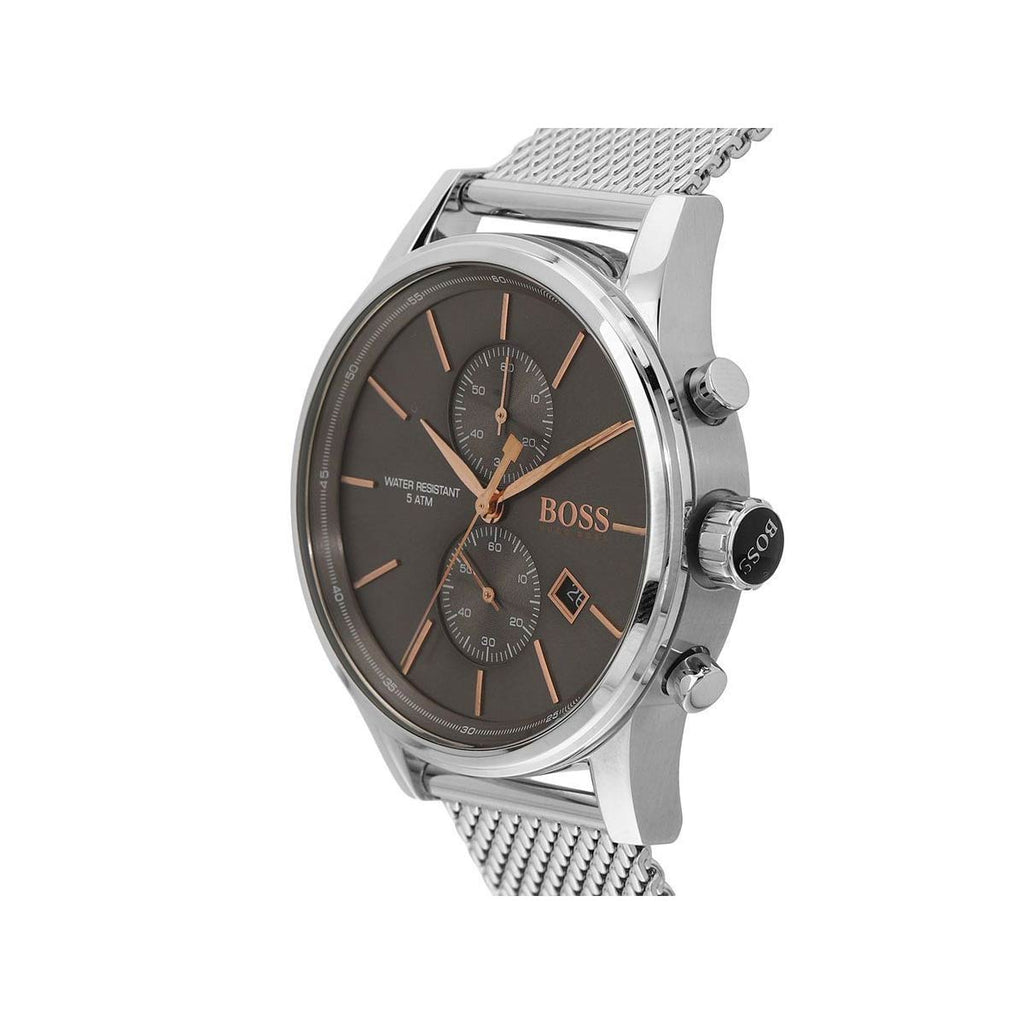 Hugo Boss Jet Chronograph Grey Dial Silver Mesh Bracelet Watch for Men - 1513440 Buy Now By Hugo Boss