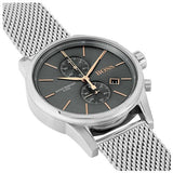 Hugo Boss Jet Chronograph Grey Dial Silver Mesh Bracelet Watch for Men - 1513440 Buy Now By Hugo Boss