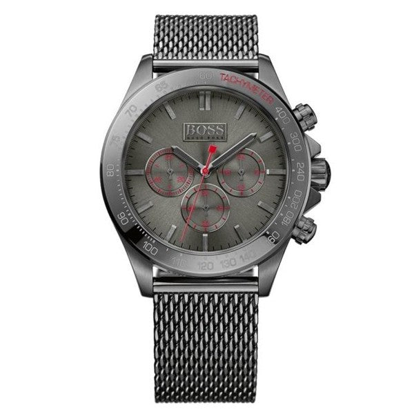 Hugo Boss Ikon Grey Dial Grey Mesh Bracelet Watch for Men - 1513443 Buy Now By Hugo Boss