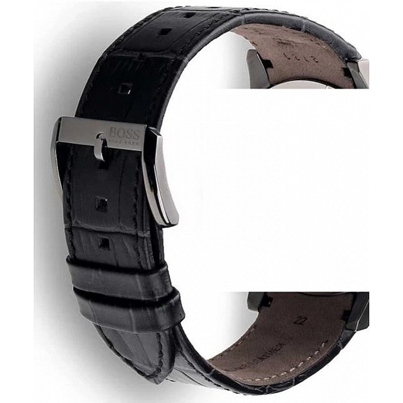 Hugo Boss Rafale Chronograph Grey Dial Grey Leather Strap Watch For Men - 1513445 Buy Now By Hugo Boss