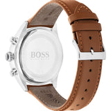 Hugo Boss Grand Prix White Dial Brown Leather Strap Watch for Men - 1513475 Buy Now By Hugo Boss