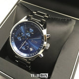 Hugo Boss Grand Prix Blue Dial Silver Steel Strap Watch for Men - 1513478 Buy Now By Hugo Boss