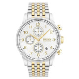 Hugo Boss Navigator White Dial Two Tone Steel Strap Watch for Men - 1513499 Buy Now By Hugo Boss