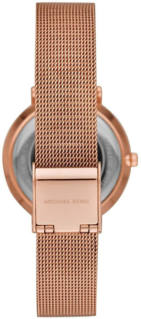 Michael Kors Mini Jayne Crystals Rose Gold Dial Rose Gold Mesh Strap Watch for Women - MK7122 Buy Now By Michael Kors