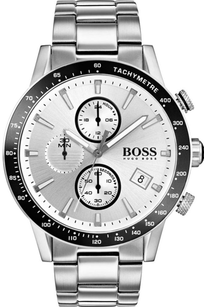 Hugo Boss Rafale Competitive Sport Silver Dial Silver Steel Strap Watch for Men - 1513511 Buy Now By Hugo Boss