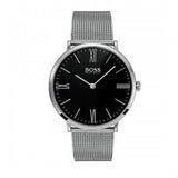 Hugo Boss Jackson Quartz Black Dial Silver Mesh Bracelet Watch For Men - 1513514 Buy Now By Hugo Boss