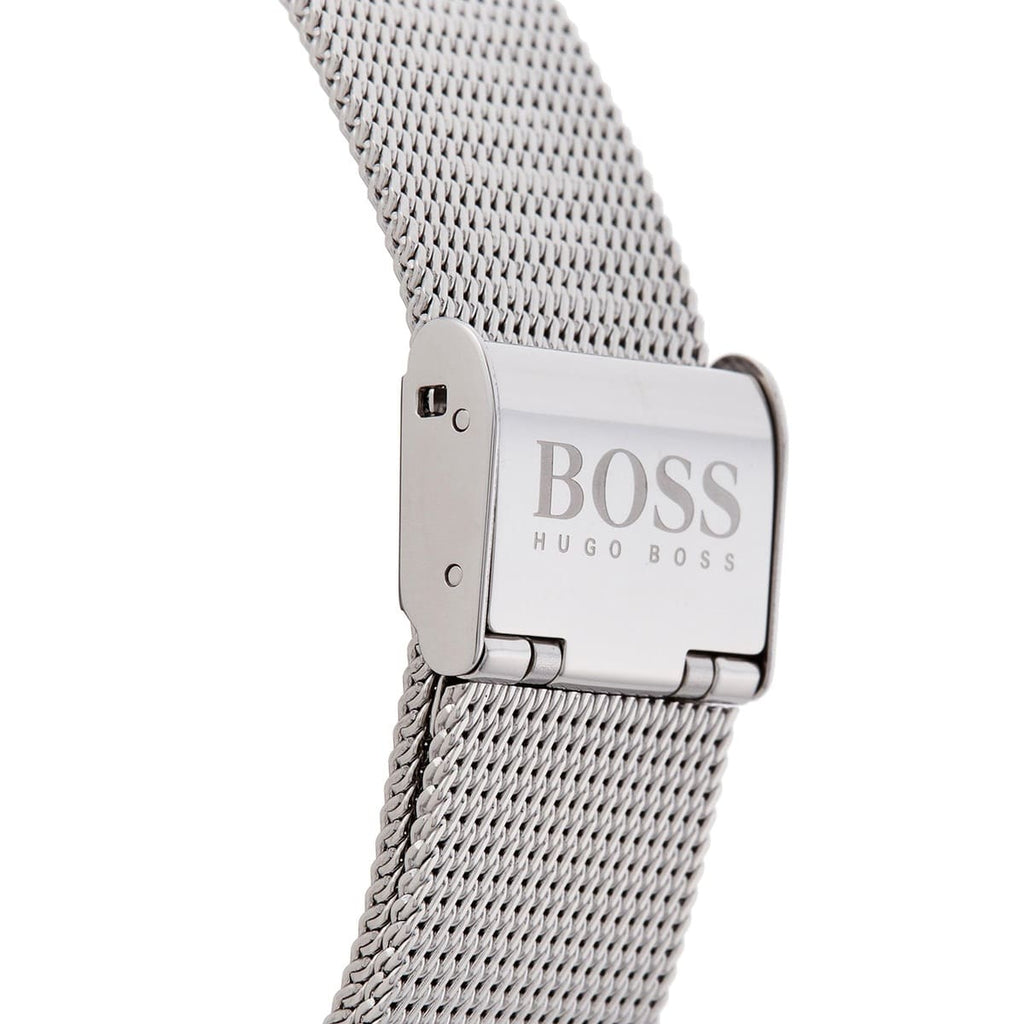 Hugo Boss Jackson Quartz Black Dial Silver Mesh Bracelet Watch For Men - 1513514 Buy Now By Hugo Boss