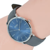 Hugo Boss Horizon Blue Dial Grey Leather Strap Watch for Men - 1513539 Buy Now By Hugo Boss