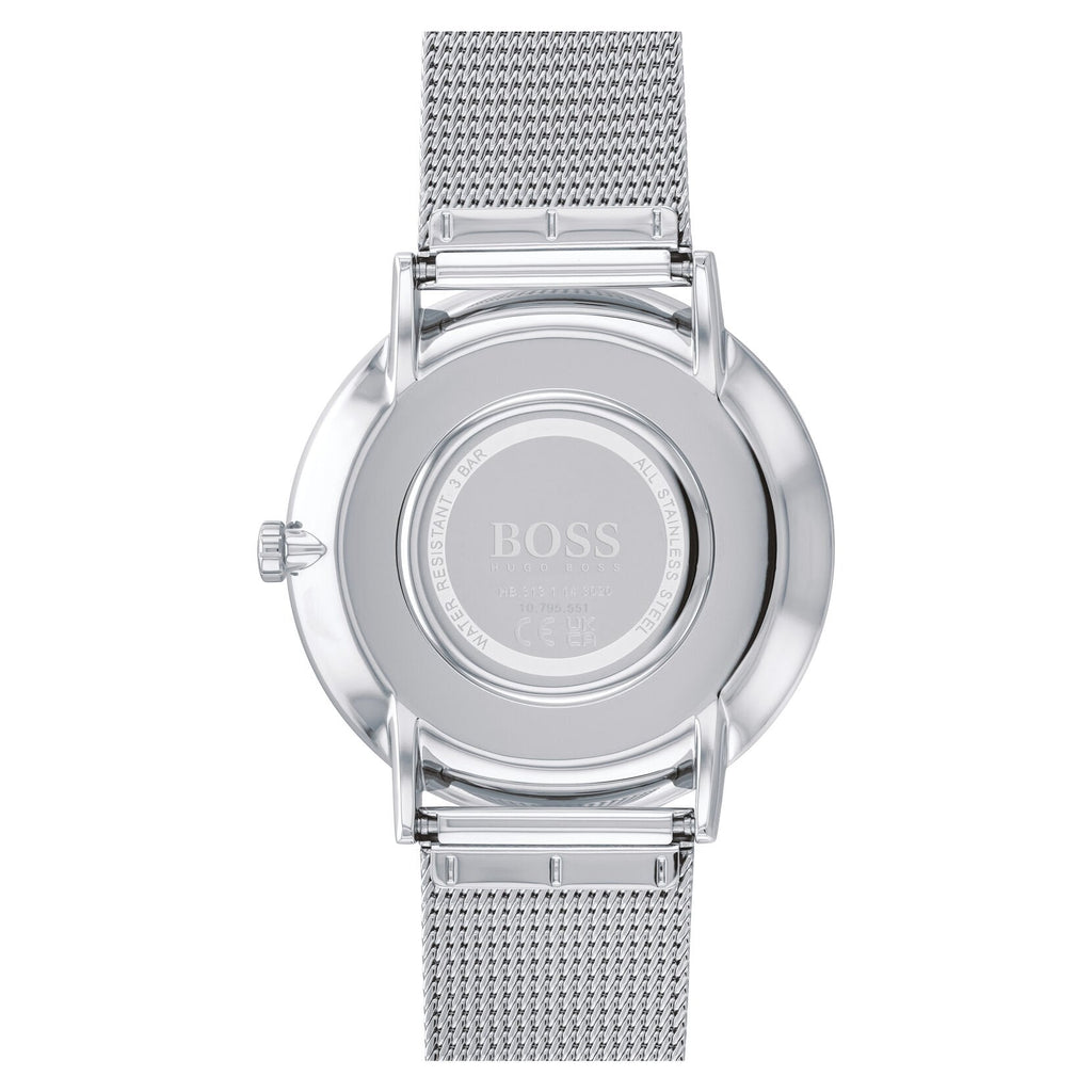Hugo Boss Horizon Quartz Blue Dial Silver Mesh Bracelet Watch For Men - 1513541 Buy Now By Hugo Boss