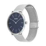 Hugo Boss Horizon Quartz Blue Dial Silver Mesh Bracelet Watch For Men - 1513541 Buy Now By Hugo Boss