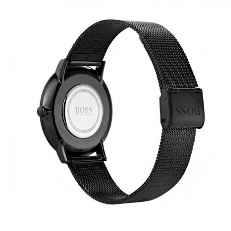 Hugo Boss Horizon Quartz Black Dial Black Mesh Bracelet Watch For Men - 1513542 Buy Now By Hugo Boss