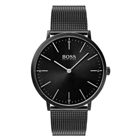 Hugo Boss Horizon Quartz Black Dial Black Mesh Bracelet Watch For Men - 1513542 Buy Now By Hugo Boss