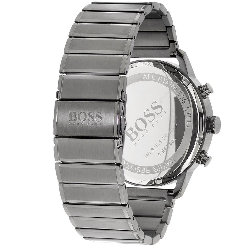 Hugo Boss Architectural Blue Dial Grey Steel Strap Watch for Men - 1513574 Buy Now By Hugo Boss