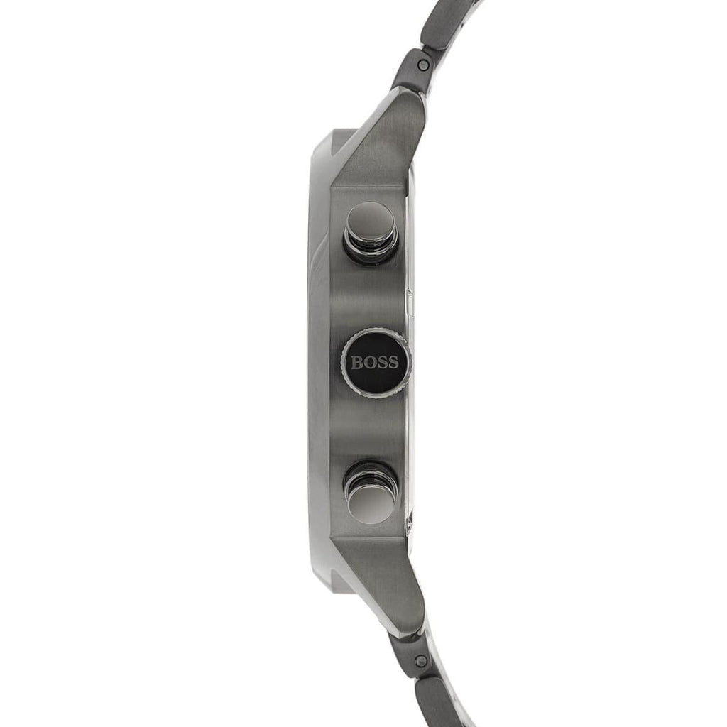 Hugo Boss Architectural Blue Dial Grey Steel Strap Watch for Men - 1513574 Buy Now By Hugo Boss