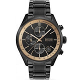 Hugo Boss Grand Prix Black Dial Black Steel Strap Watch for Men - 1513578 Buy Now By Hugo Boss