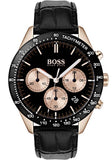 Hugo Boss Talent Chronograph Black Dial Black Leather Strap Watch For Men - 1513580 Buy Now By Hugo Boss