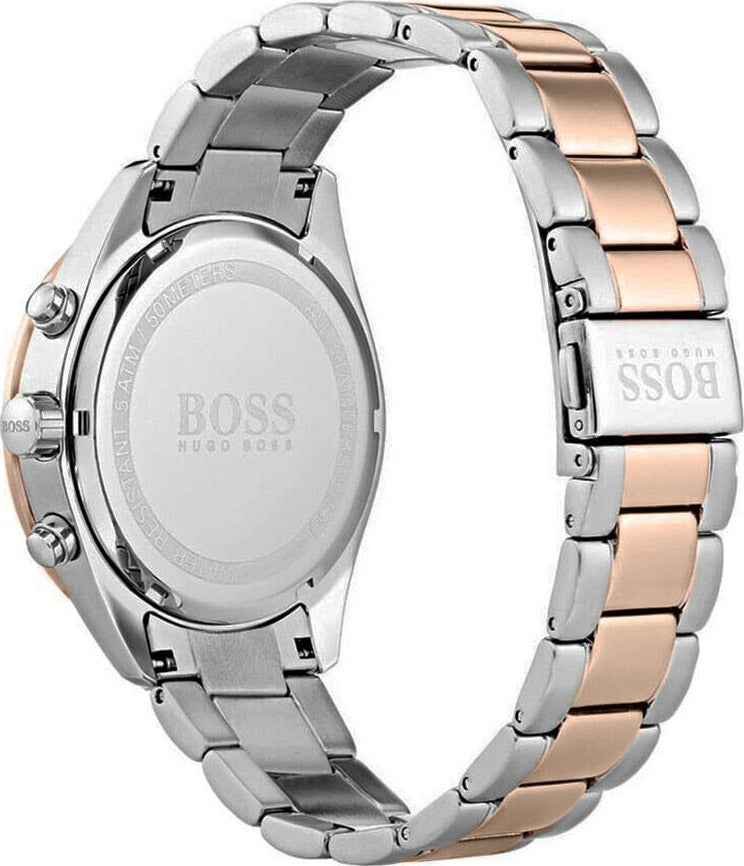 Hugo Boss Talent Black Dial Two Tone Steel Strap Watch for Men - 1513584 Buy Now By Hugo Boss