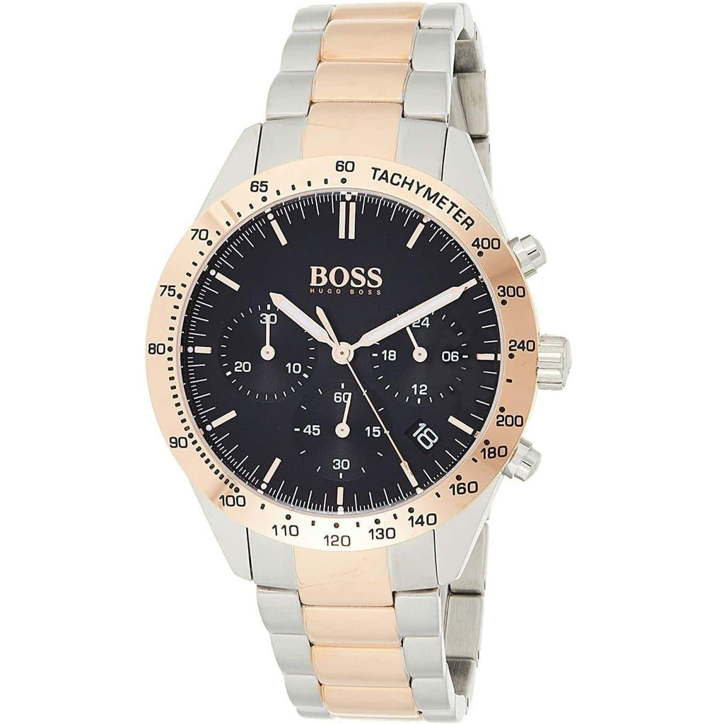 Hugo Boss Talent Black Dial Two Tone Steel Strap Watch for Men - 1513584 Buy Now By Hugo Boss