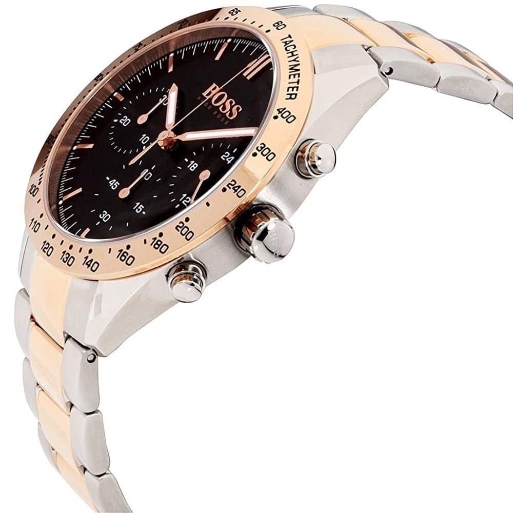 Hugo Boss Talent Black Dial Two Tone Steel Strap Watch for Men - 1513584 Buy Now By Hugo Boss