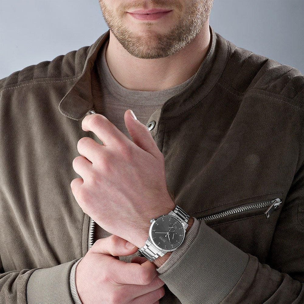 Hugo Boss Oxygen Grey Dial Silver Steel Strap Watch for Men - 1513596 Buy Now By Hugo Boss