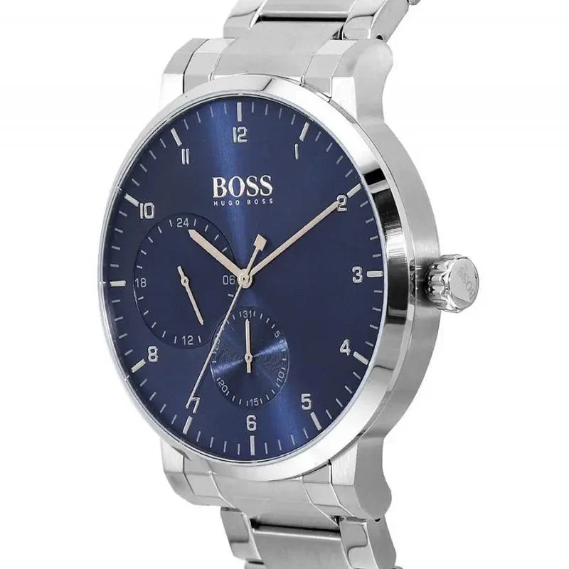 Hugo Boss Oxygen Chronograph Blue Dial Silver Steel Strap Watch for Men - 1513597 Buy Now By Hugo Boss