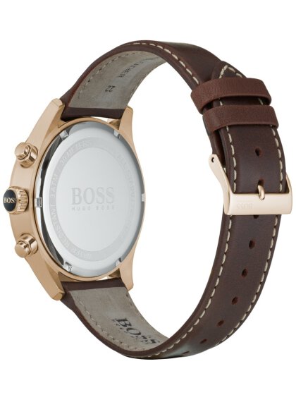 Hugo Boss Grand Prix Brown Dial Brown Leather Strap Watch for Men - 1513605 Buy Now By Hugo Boss