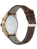 Hugo Boss Grand Prix Brown Dial Brown Leather Strap Watch for Men - 1513605 Buy Now By Hugo Boss