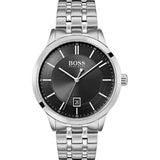 Hugo Boss Officer Black Dial Silver Steel Strap Watch for Men - 1513614 Buy Now By Hugo Boss