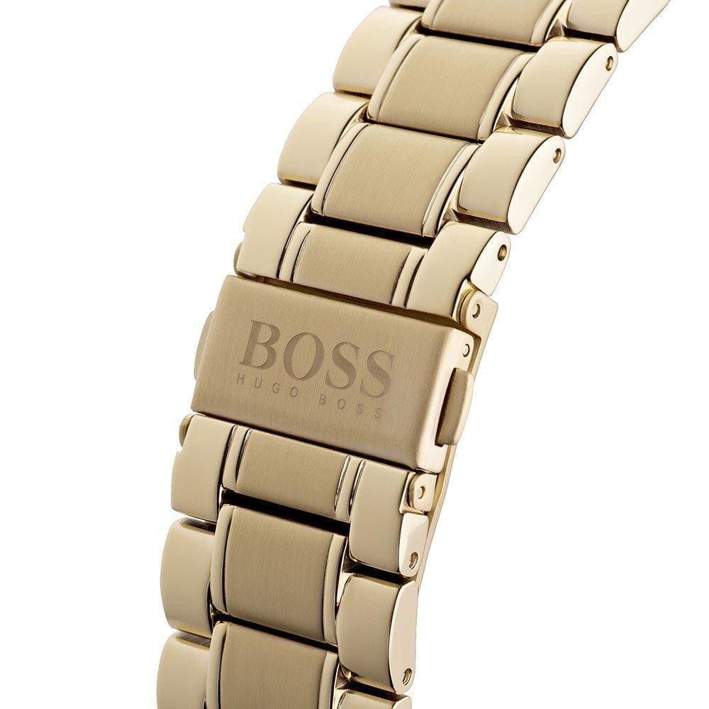 Hugo Boss Trophy White Dial Gold Steel Strap Watch for Men - 1513631 Buy Now By Hugo Boss