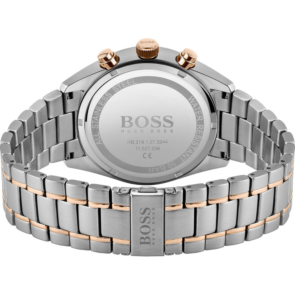 Hugo Boss Trophy Chronograph Grey Dial Silver Steel Strap Watch for Men - 1513634 Buy Now By Hugo Boss