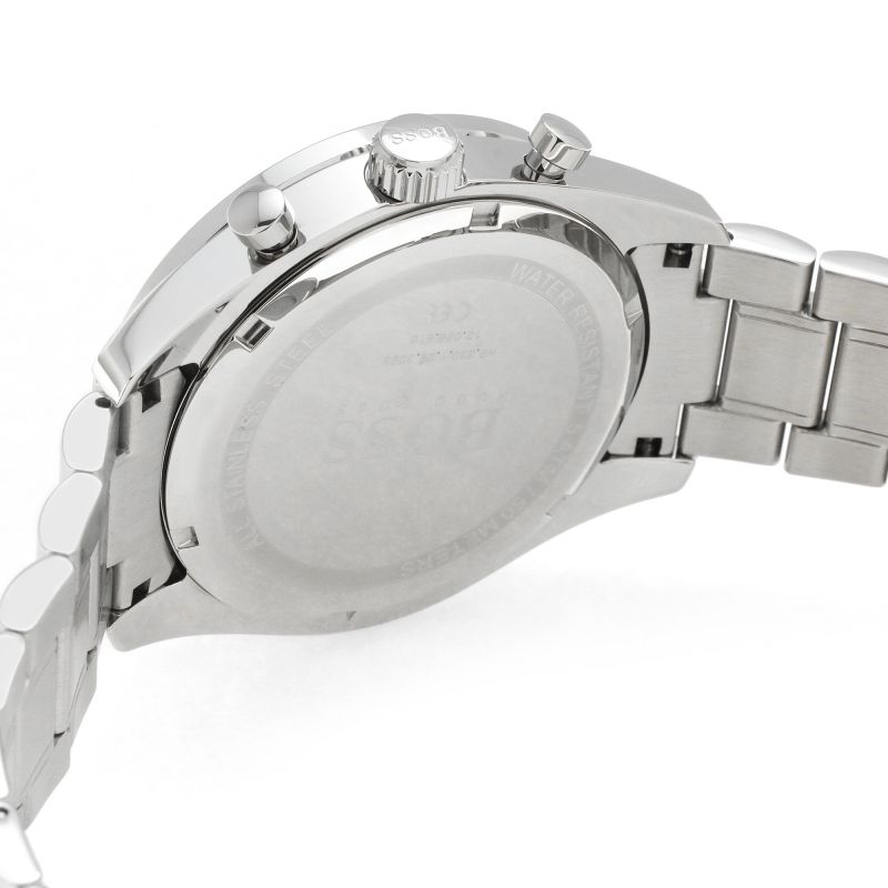 Hugo Boss Trophy Chronograph Grey Dial Silver Steel Strap Watch for Men - 1513634 Buy Now By Hugo Boss