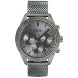 Hugo Boss Talent Gunmetal Dial Grey Mesh Bracelet Watch for Men - 1513637 Buy Now By Hugo Boss
