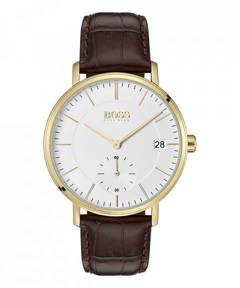 Hugo Boss Corporal White Dial Brown Leather Strap Watch for Men - 1513640 Buy Now By Hugo Boss