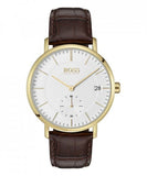 Hugo Boss Corporal White Dial Brown Leather Strap Watch for Men - 1513640 Buy Now By Hugo Boss