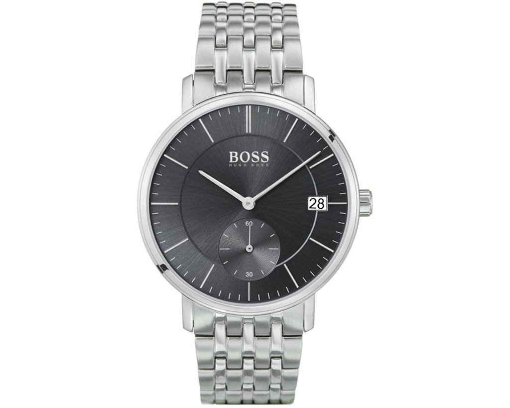 Hugo Boss Corporal Black Dial Silver Mesh Bracelet Watch for Men - 1513641 Buy Now By Hugo Boss