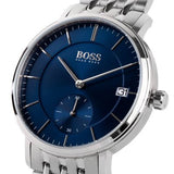 Hugo Boss Corporal Blue Dial Silver Steel Strap Watch for Men - 1513642 Buy Now By Hugo Boss