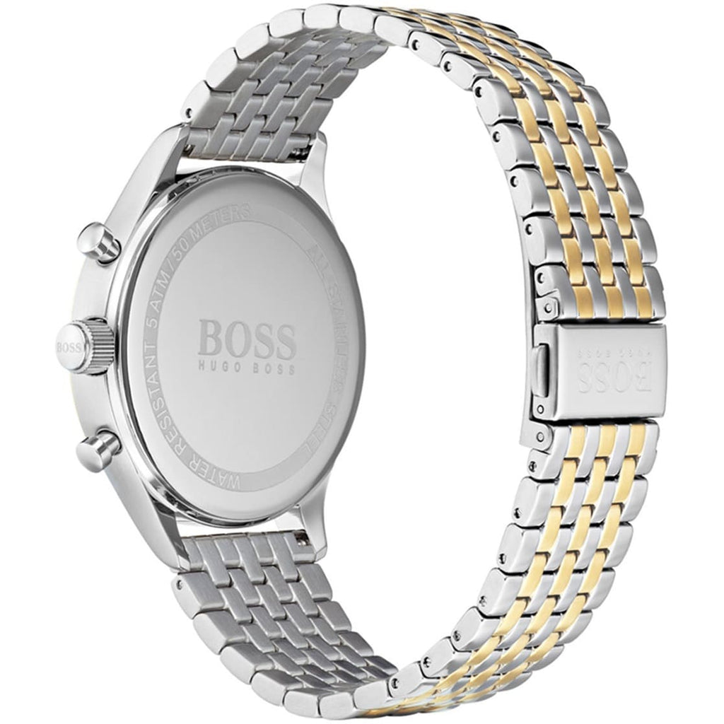 Hugo Boss Companion Silver Dial Two Tone Mesh Bracelet Watch for Men - 1513654 Buy Now By Hugo Boss