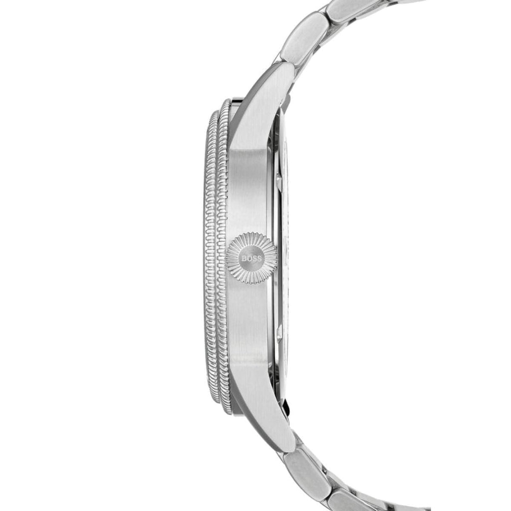 Hugo Boss Legacy Black Dial Silver Steel Strap Watch for Men - 1513671 Buy Now By Hugo Boss