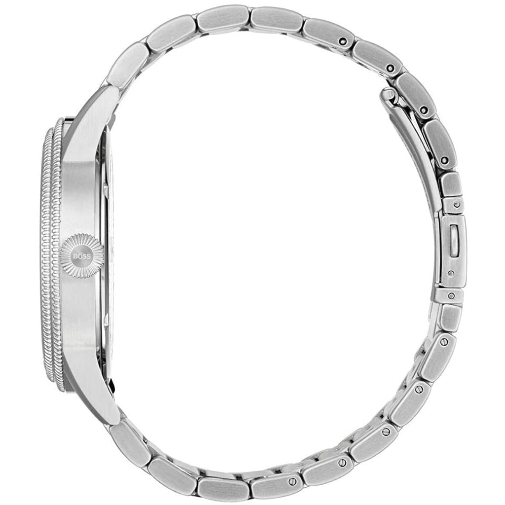 Hugo Boss Legacy Black Dial Silver Steel Strap Watch for Men - 1513671 Buy Now By Hugo Boss