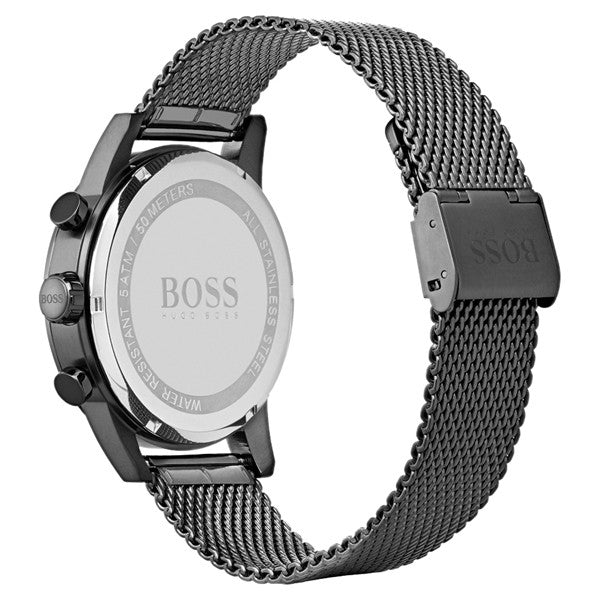 Hugo Boss Navigator Grey Dial Grey Mesh Bracelet Watch for Men - 1513674 Buy Now By Hugo Boss