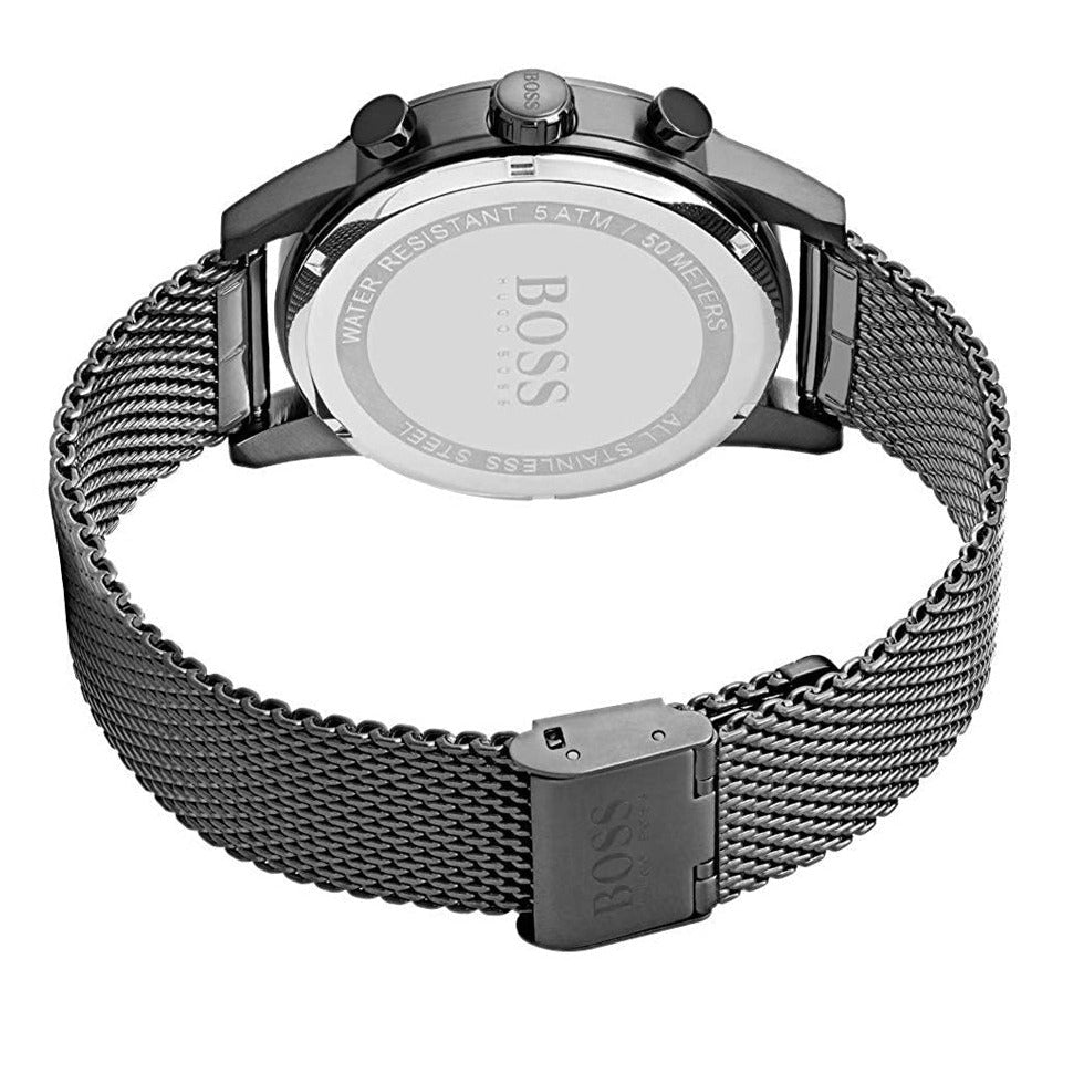Hugo Boss Navigator Grey Dial Grey Mesh Bracelet Watch for Men - 1513674 Buy Now By Hugo Boss