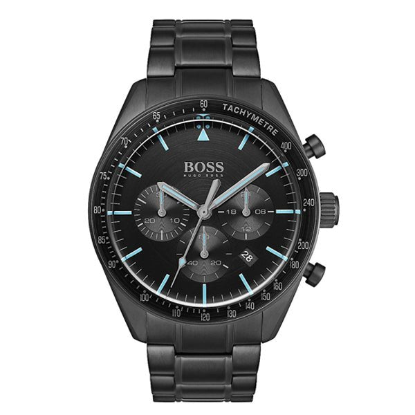Hugo Boss Trophy Black Dial Black Steel Strap Watch for Men - 1513675 Buy Now By Hugo Boss