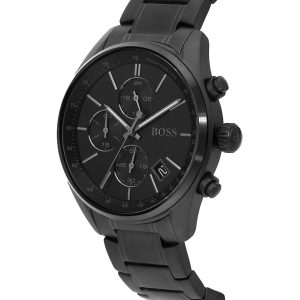 Hugo Boss Grand Prix Black Dial Black Steel Strap Watch for Men - 1513676 Buy Now By Hugo Boss
