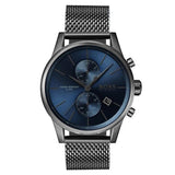 Hugo Boss Jet Blue Dial Gunmetal Mesh Bracelet Watch for Men - 1513677 Buy Now By Hugo Boss