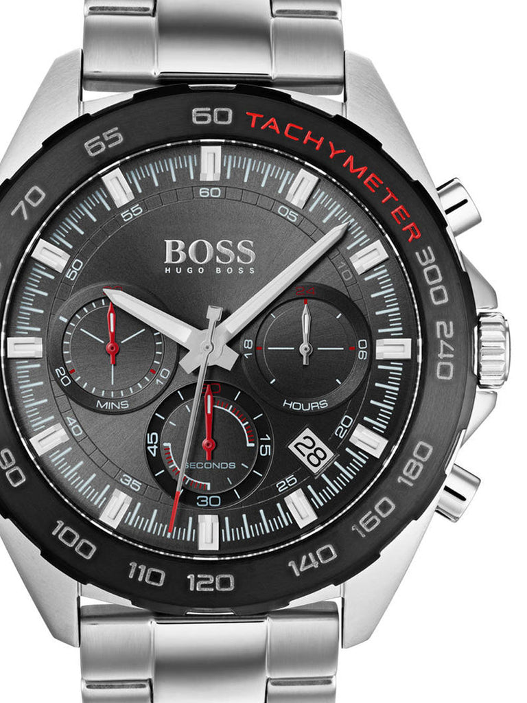 Hugo Boss Intensity Chronograph Black Dial Silver Steel Strap Watch For Men - 1513680 Buy Now By Hugo Boss