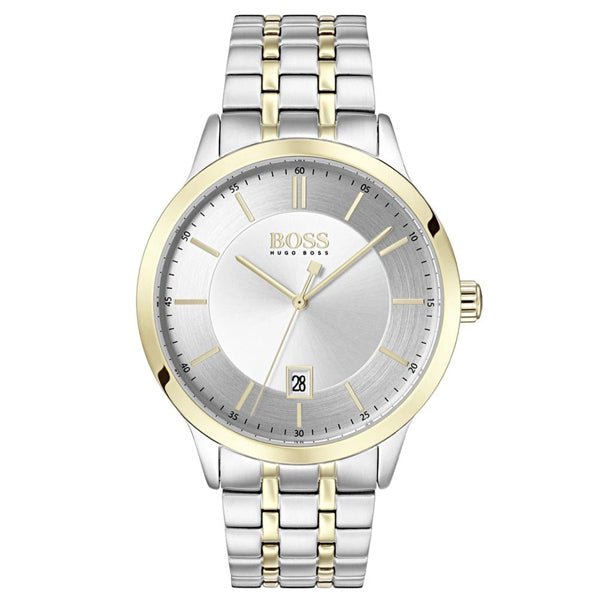 Hugo Boss Classic Silver Dial Two Tone Steel Strap Watch for Men - 1513687 Buy Now By Hugo Boss